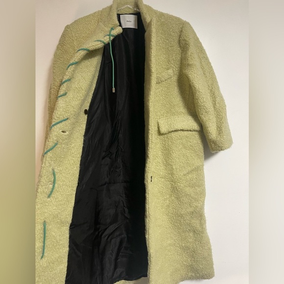 Kkco Cord Moss Coat Longline Wool Blend In Dried Eucalyptus Women Sz M NEW $650 - Picture 12 of 16